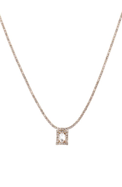 Ettika Adjustable Cubic Zirconia Pendant Necklace in Gold at Nordstrom