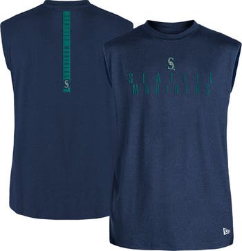 Seattle Mariners New Era Women's Tie-Dye Long Sleeve T-Shirt - Navy