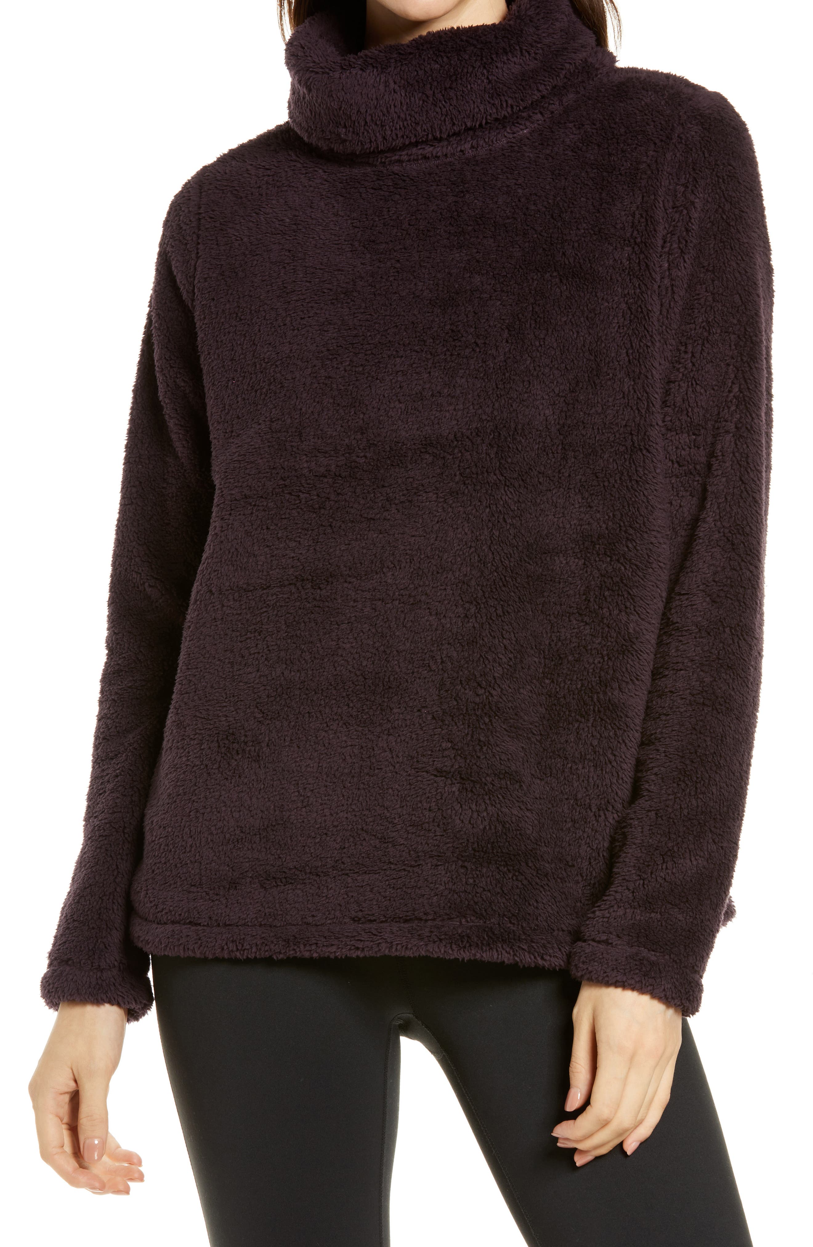 fleece funnel neck