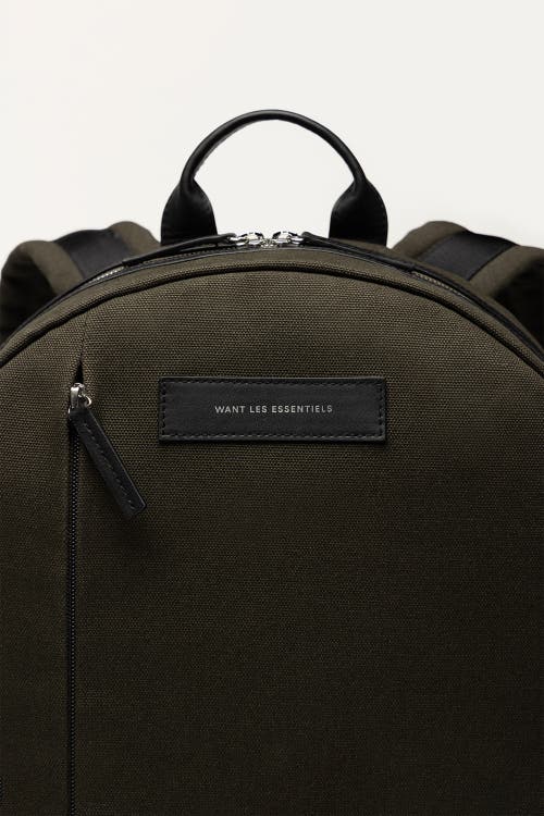 Want Les Essentiels De La Vie Kastrup Canvas Backpack In Green