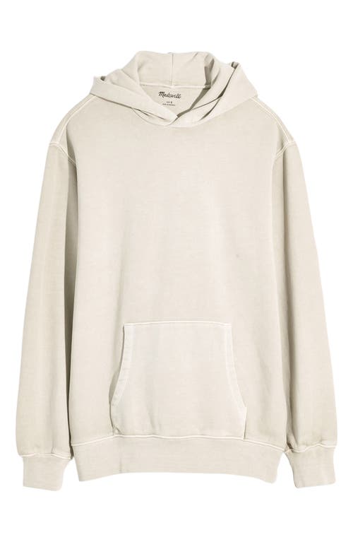 Woodland Brushed Terry Hoodie in Bleached Canvas