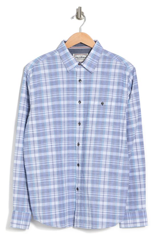 Flag And Anthem Eastford Long Sleeve Shirt In Blue