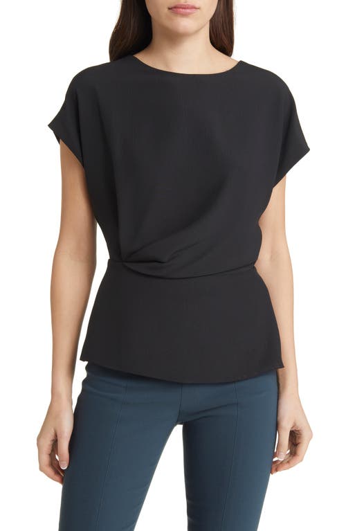M.M.LaFleur The Nejvi Woven Crepe Top in Black
