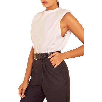 Reformation Belfort Tank Top, White