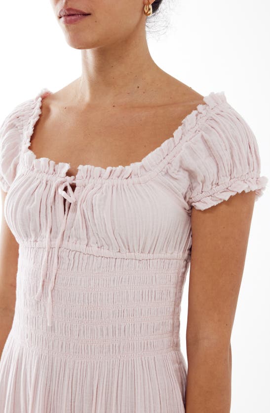 Shop Bdg Urban Outfitters Suki Cotton Gauze Maxi Dress In Chalk Pink