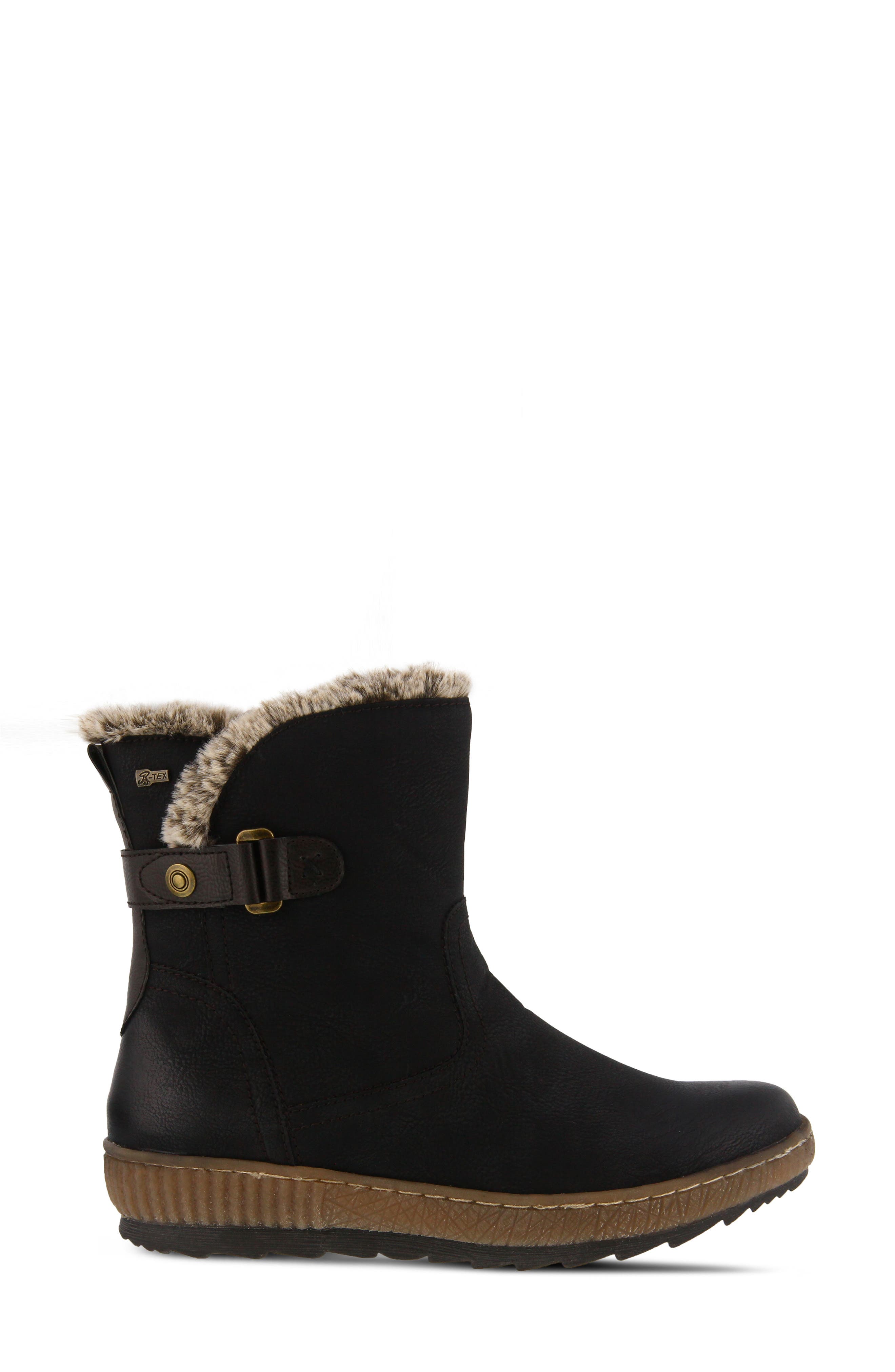 milagra faux fur trim water resistant boot