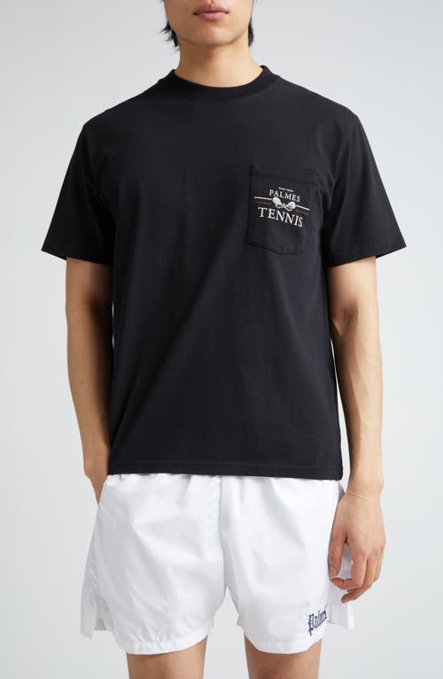 Vichi Pocket Graphic T-Shirt in Black