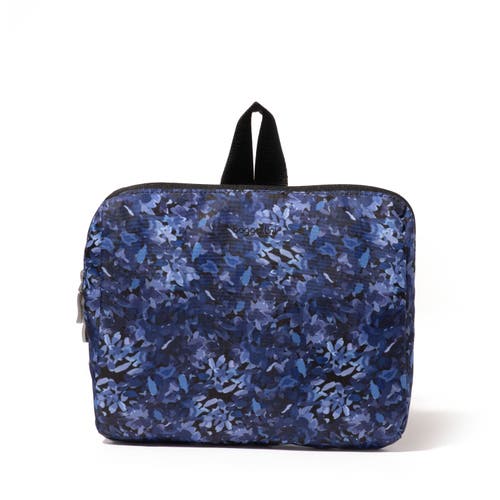 Baggallini Carryall Packable Backpack In Indigo Petal