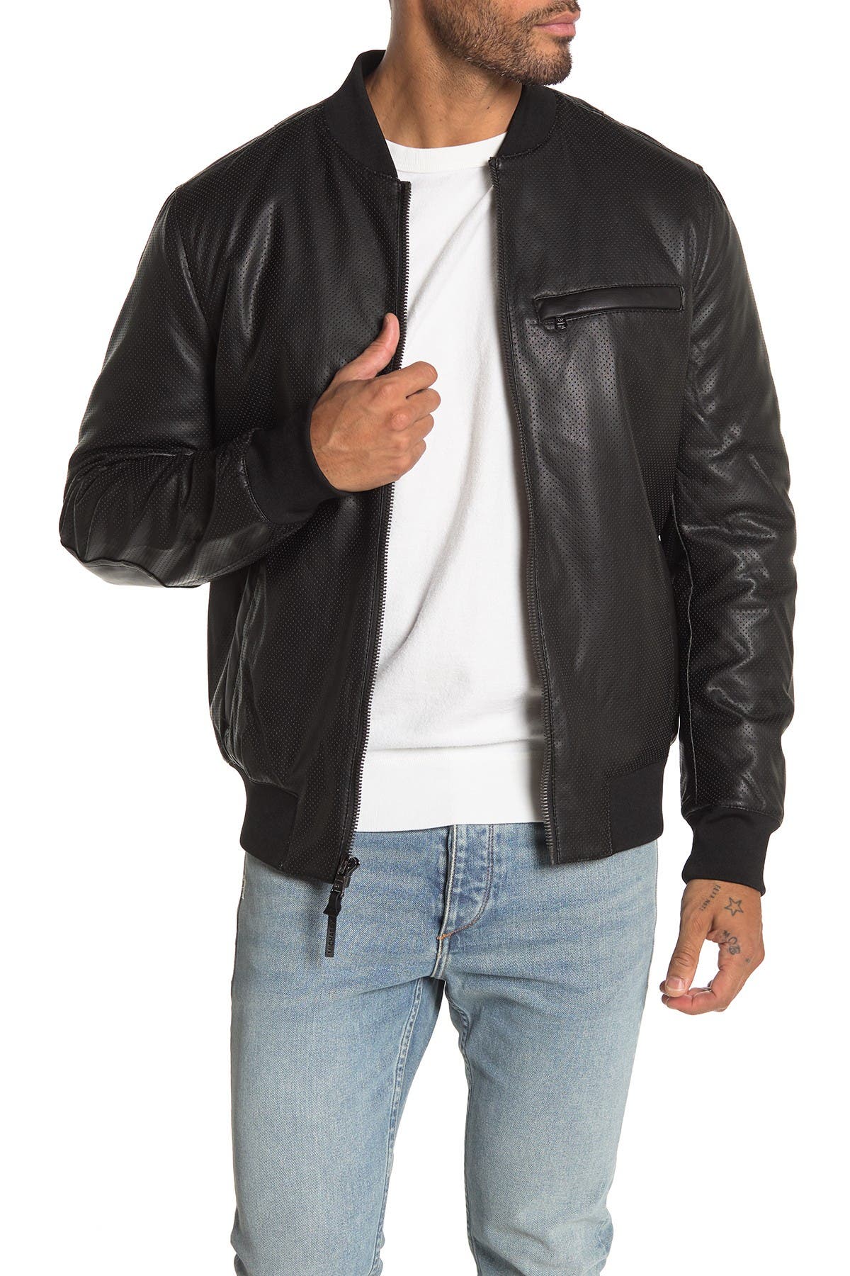 michael kors leather jacket nordstrom rack
