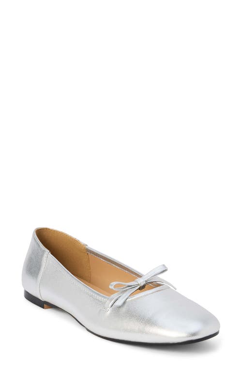 Shop Coconuts By Matisse Missy Ballet Flat In Silver