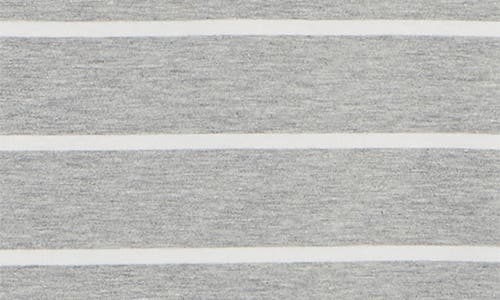 Shop Cotton Emporium Stripe Crop Tank In H Grey/white