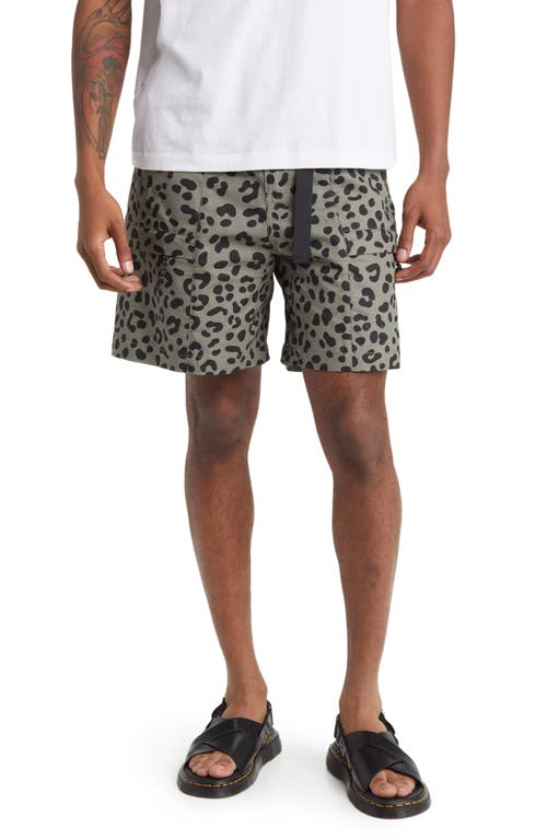 Leopard Print Ripstop Climbing Shorts