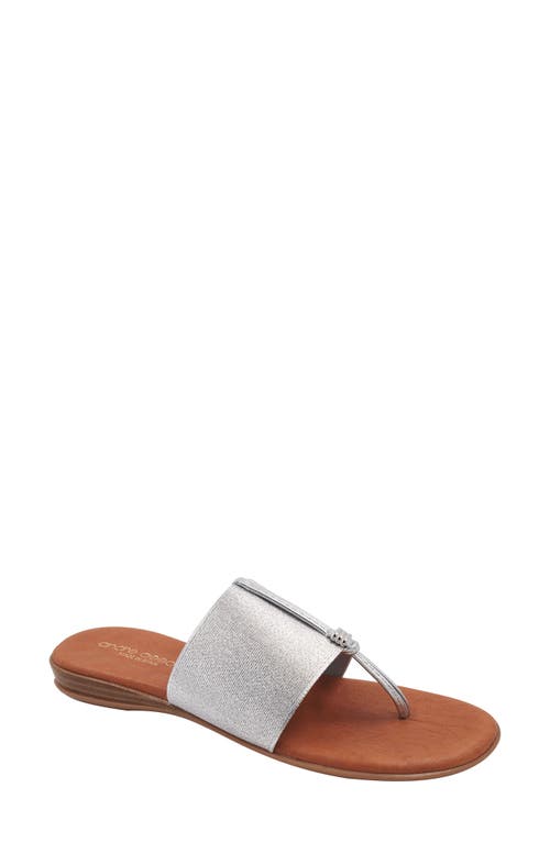 André Assous Nice Featherweights Slide Sandal Silver at Nordstrom,