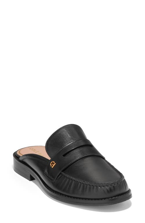 Cole Haan Lux Pinch Penny Loafer Mule Black Ltr at Nordstrom,