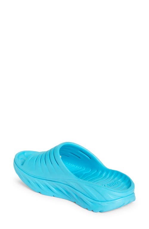 Hoka Gender Inclusive Ora Recovery Slide Sandal In Scuba Blue/bellwether Blue