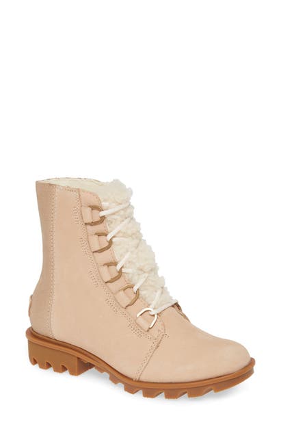 sorel phoenix lace shearling boot