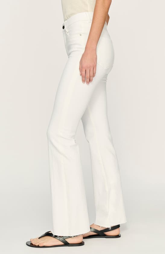 Shop Dl1961 Bridget Instasculpt Raw Hem Bootcut Jeans In White