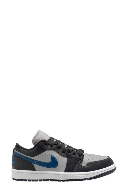 Shop Jordan Air  1 Low Sneaker In Anthracite/industrial Blue