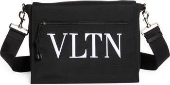 Valentino Garavani: Black Small 'VLTN' Messenger Bag