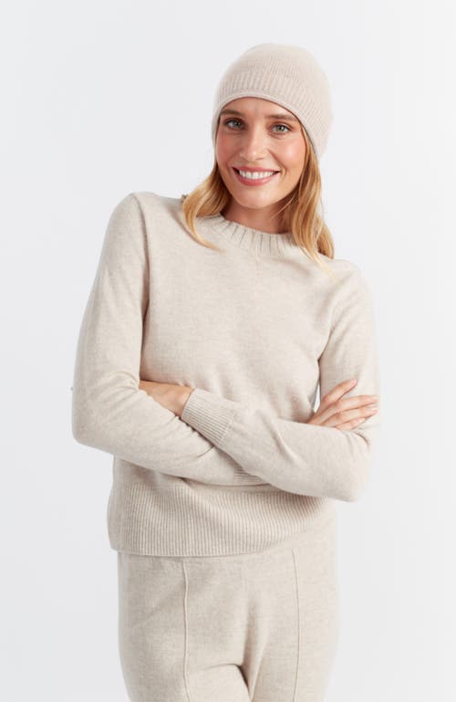 Shop Chinti & Parker Wool-cashmere Beanie In Light Oatmeal