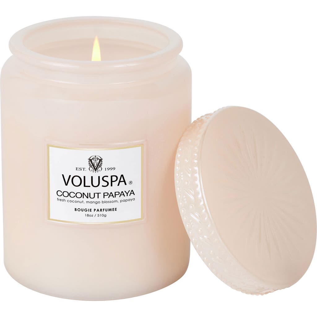 Voluspa Coconut Papaya Large Jar Candle In Coconut Papaya
