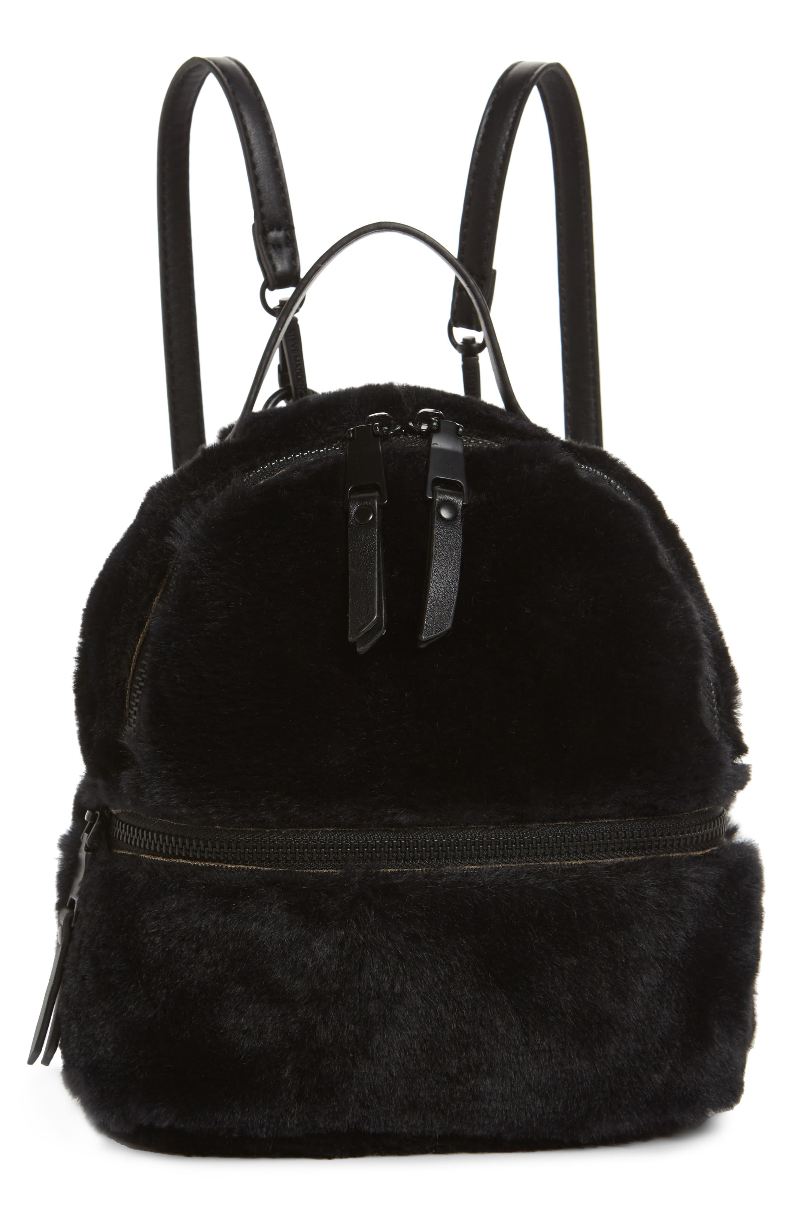 steve madden fur backpack