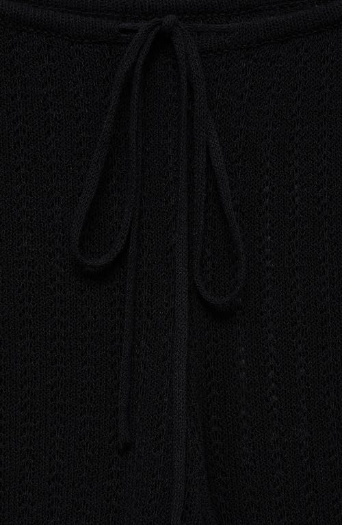 Mango Women's Straight Knitted Pants In Black