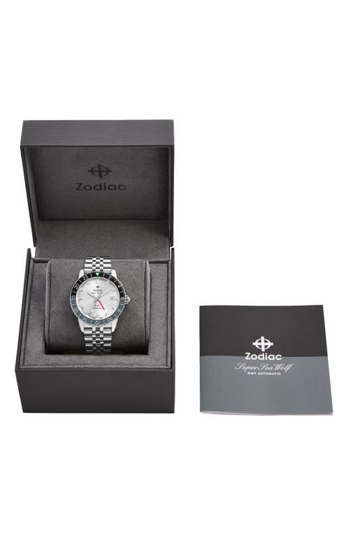 Shop Zodiac Super Sea Wolf Bracelet Watch, 40mm In Silver