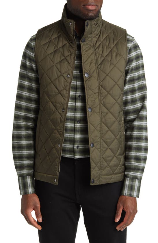 Barbour Barlow Quilted Vest In Olive