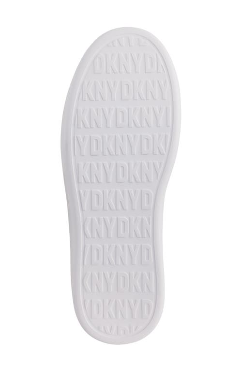 Dkny Women's Jaye Slip On Sneakers In White/black