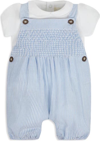 JOJO MAMAN BEBE Cotton Bodysuit & Stripe Overalls Set | Nordstrom