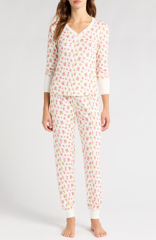 PJ Salvage Brushed Butter Jersey Pajamas in Ivory 