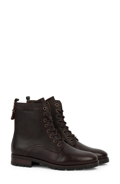 Barbour Christina Lace-Up Boot in Dark Brown
