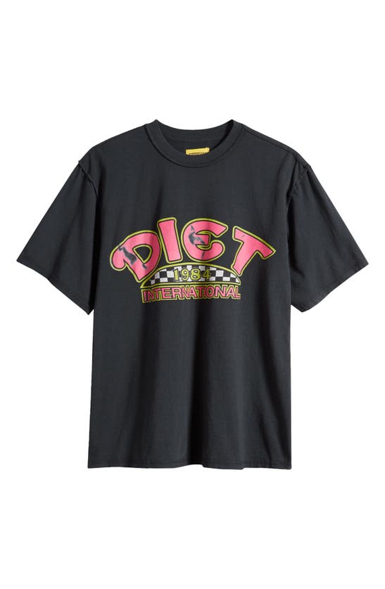 Shop Diet Starts Monday Diet Intl Cotton Graphic T-shirt In Vintage Black