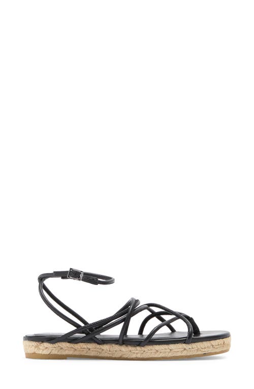 Longchamp Espadrille Sandal In Black