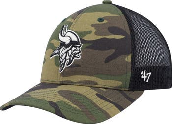 47 Men's '47 Camo/Black Minnesota Vikings Trucker Adjustable Hat
