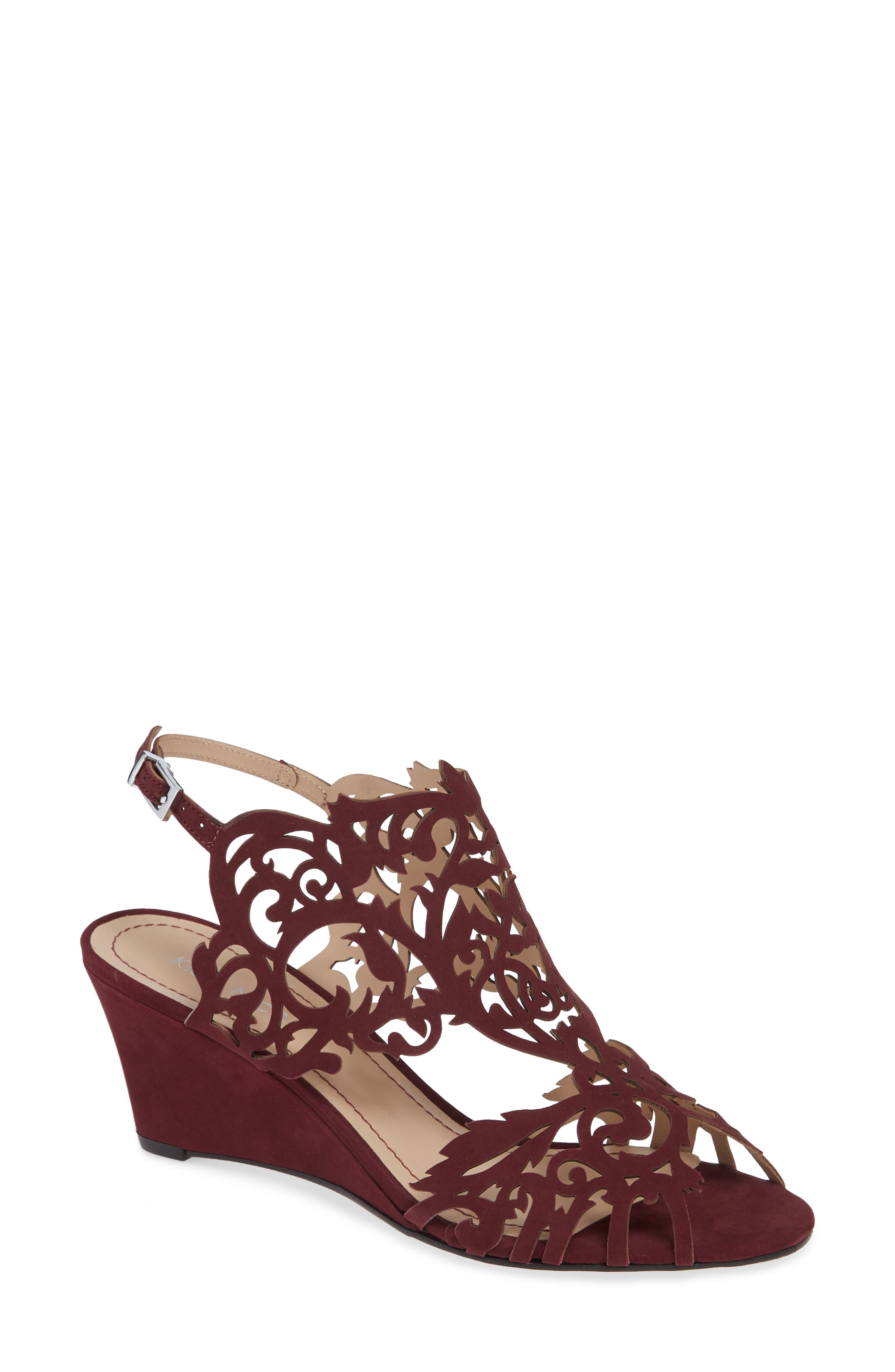 maroon sandals