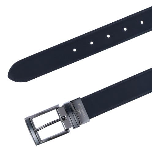 Shop Trafalgar Maverick 32mm Reversible Leather Dress Belt In Black To Brown