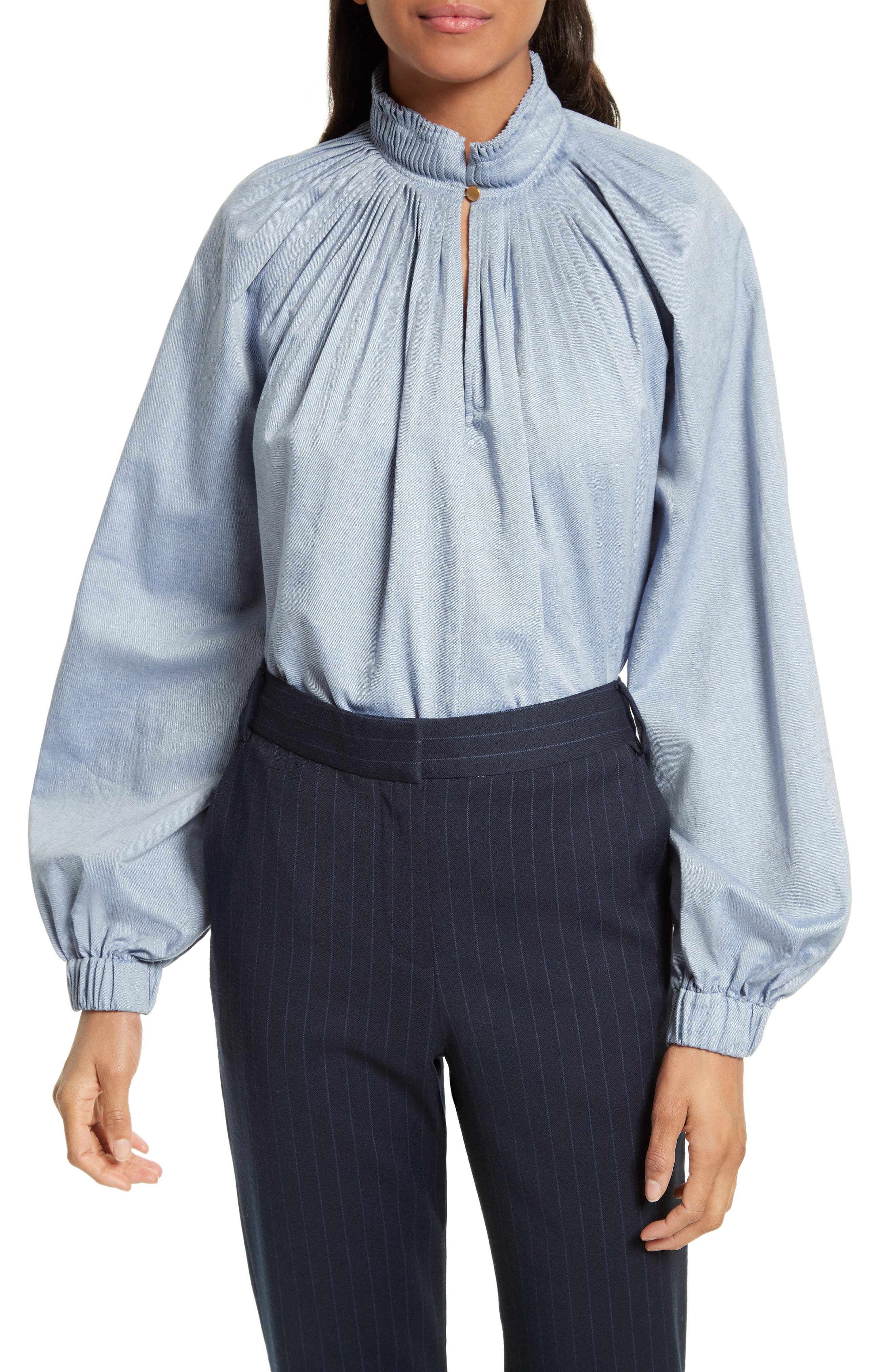 tibi edwardian top