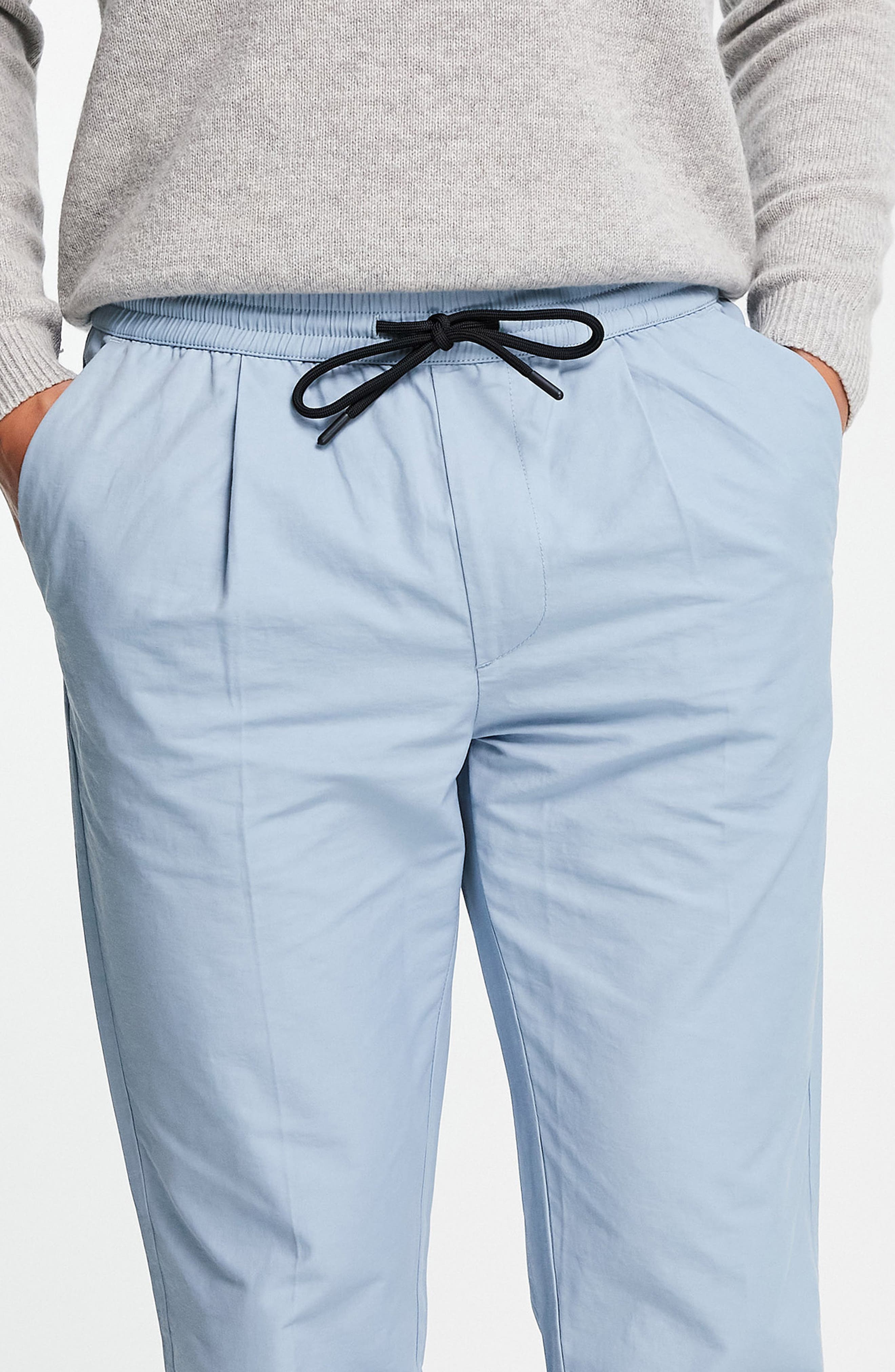 Topman Men's Tapered Cotton Blend 