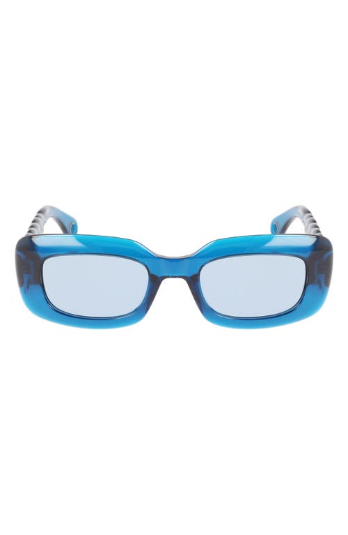Lanvin Babe 50mm Rectangular Sunglasses in Blue