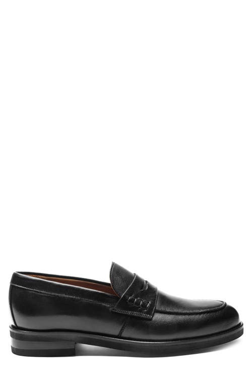 Shop Bruno Magli Carter Penny Loafer In Black Nappa