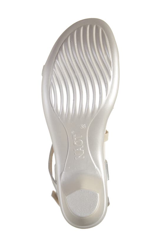 Naot Limit Slingback Sandal In Soft Silver Leather