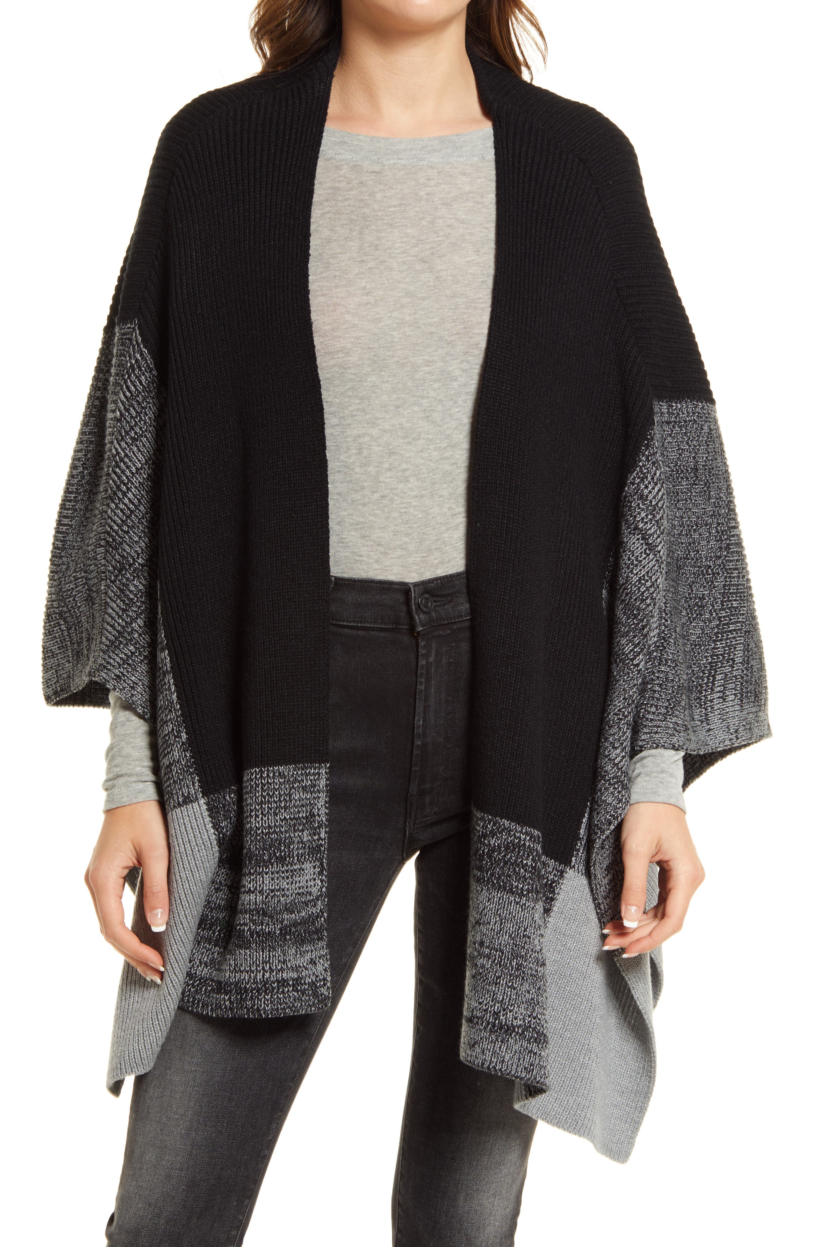 black shawl wrap