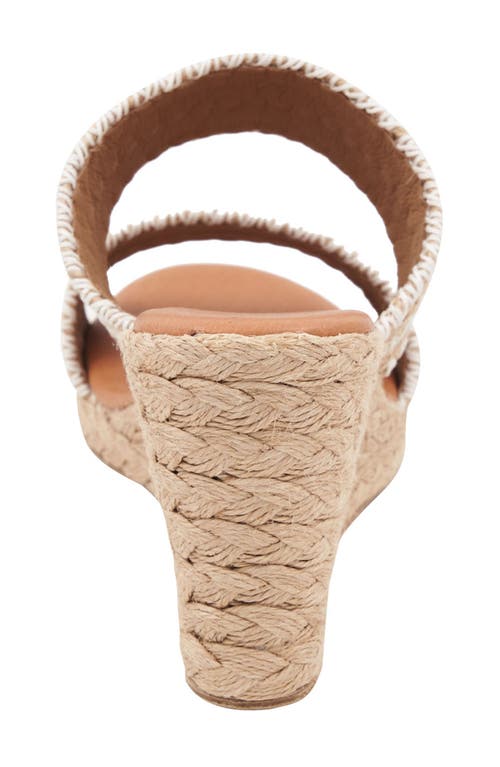 Shop Andre Assous André Assous Nolita Espadrille Wedge Sandal In Natural/white