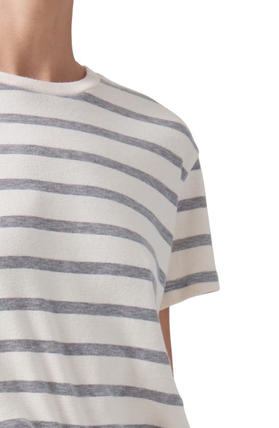 Shop Citizens Of Humanity Kyle Stripe Baby Tee In Campanula Stripe