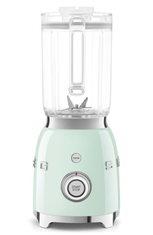 Shop Smeg '50s Retro Style Blender In Pastel Green