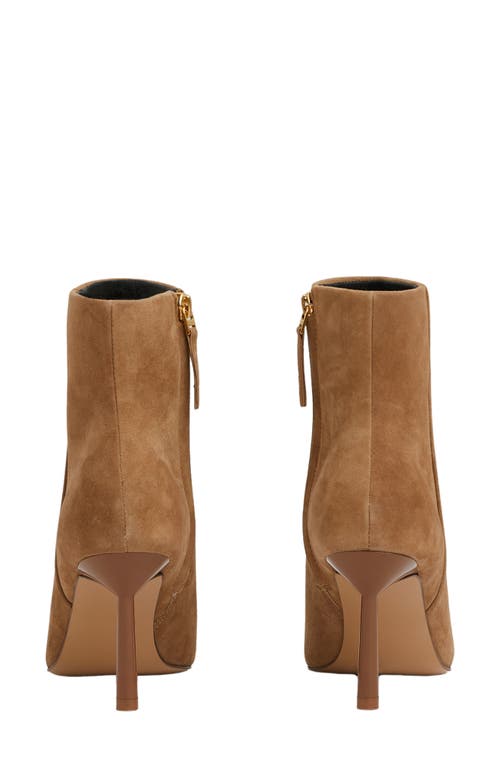 Reiss Tan Karlie Seamed Nubuck Ankle Boots In Tan