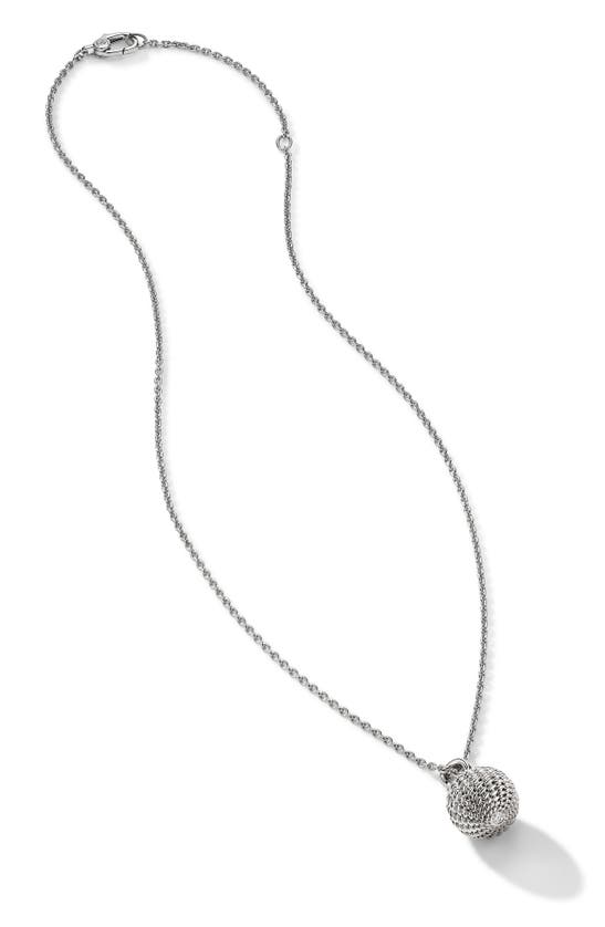 Shop Cast The Stitched Stunner Pendant Necklace In Silver