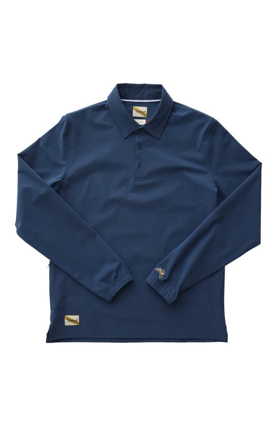 Shop Tracksmith Rapid Transit Popover In Indigo